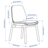 VEDBO Chair, black/Gunnared dark grey